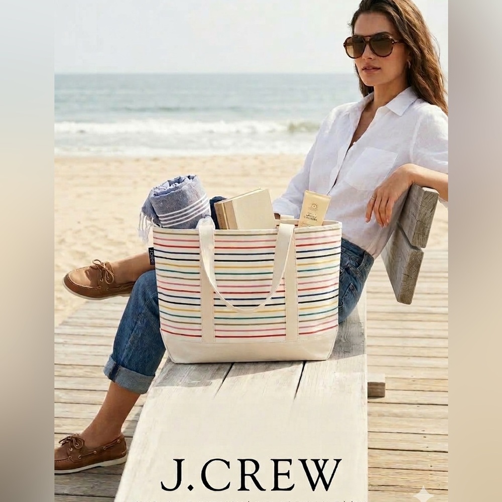 J Crew Canvas tote